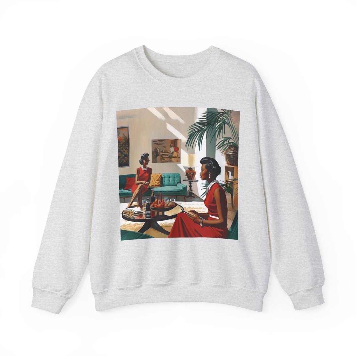 Ladies Chat Sweatshirt - Afrocentric Art by The Trini Gee