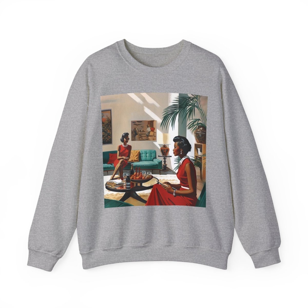 Ladies Chat Sweatshirt - Afrocentric Art by The Trini Gee