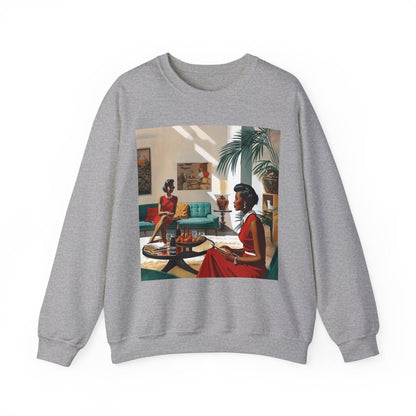 Ladies Chat Sweatshirt - Afrocentric Art by The Trini Gee