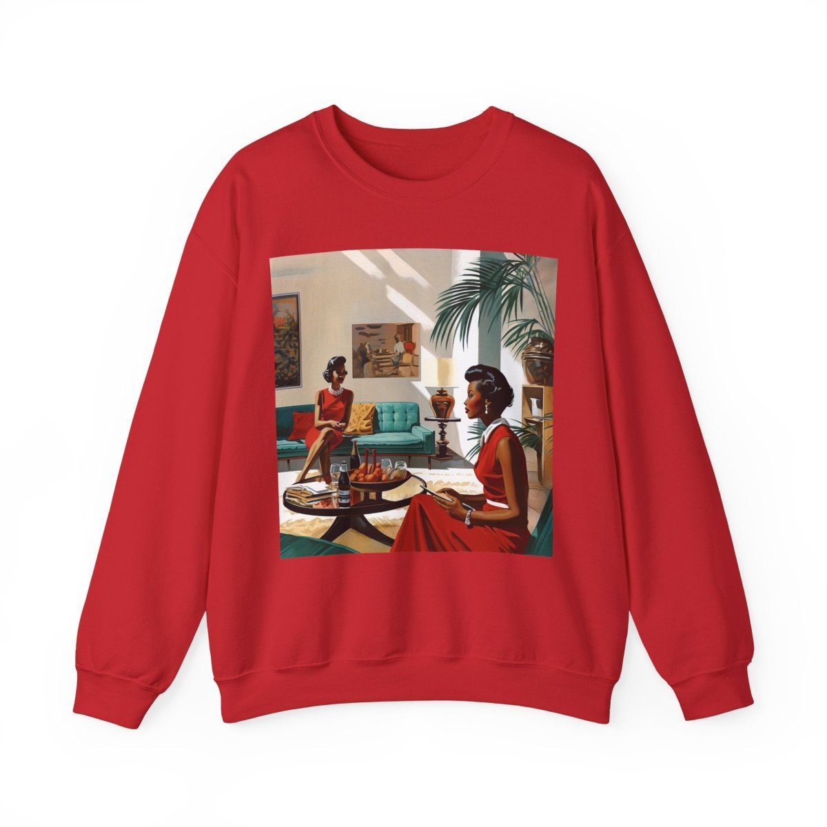 Ladies Chat Sweatshirt - Afrocentric Art by The Trini Gee