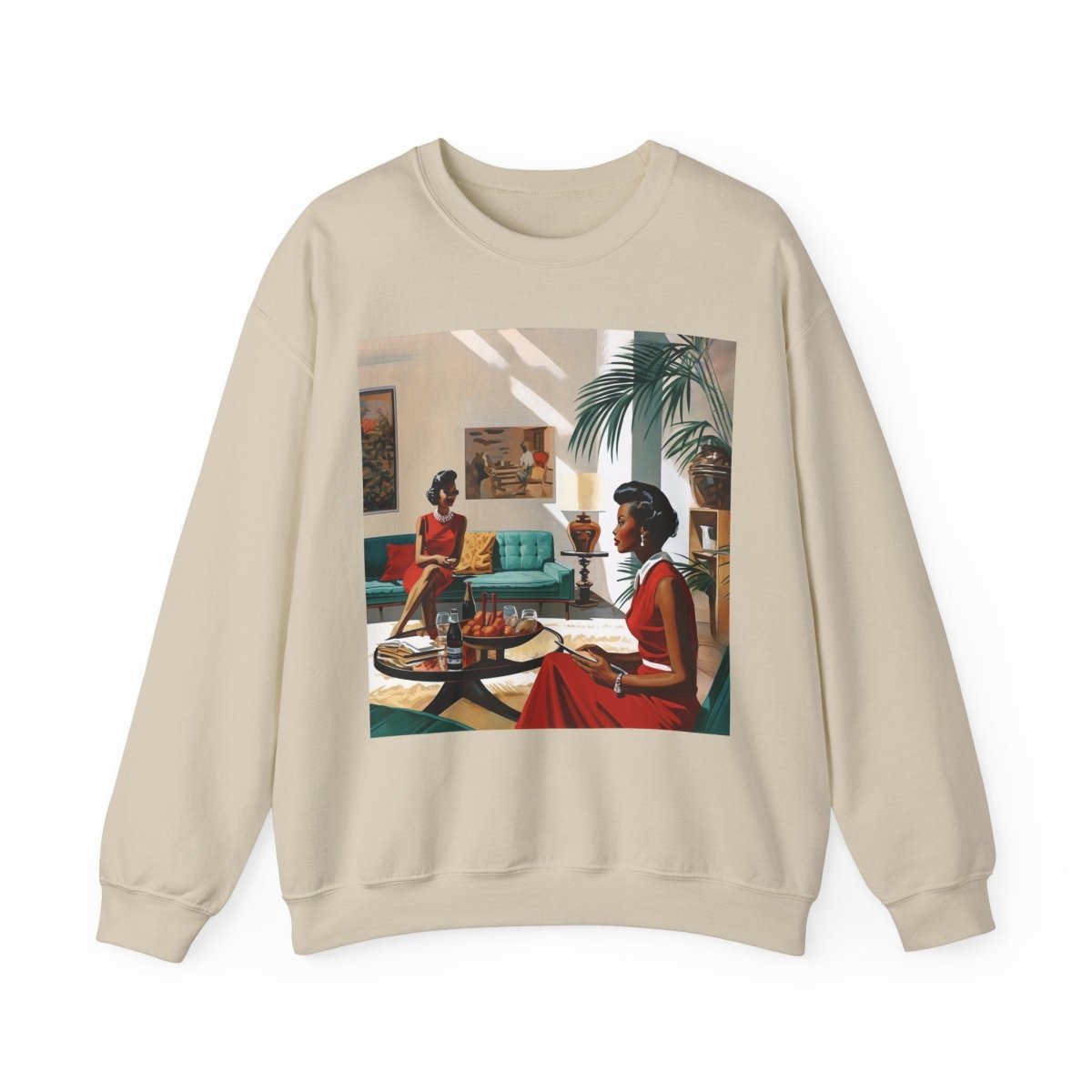 Ladies Chat Sweatshirt - Afrocentric Art by The Trini Gee