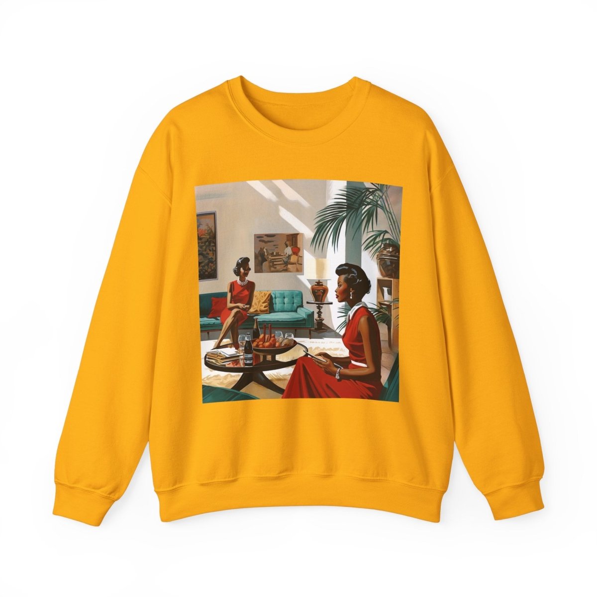 Ladies Chat Sweatshirt - Afrocentric Art by The Trini Gee