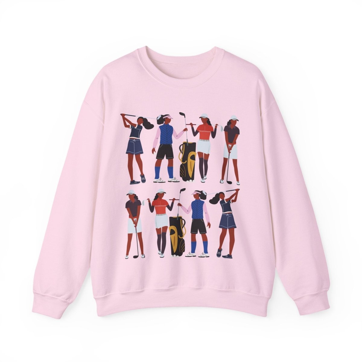 Lady Golf Sweatshirt - Afrocentric Art by The Trini Gee