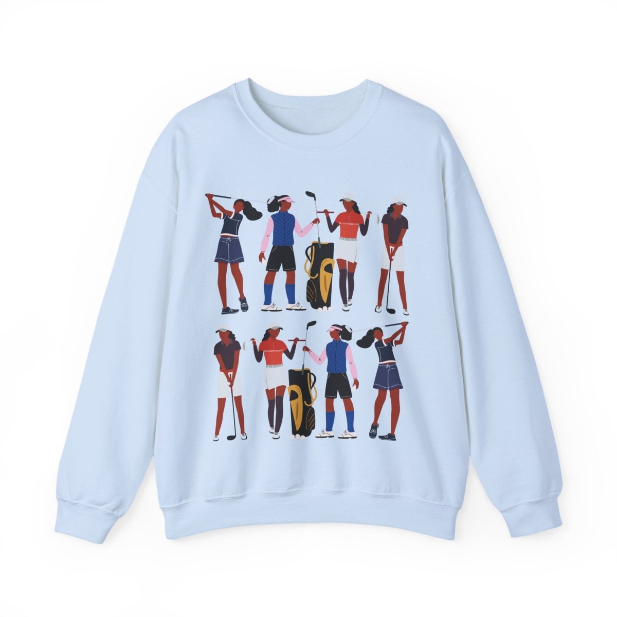 Lady Golf Sweatshirt - Afrocentric Art by The Trini Gee