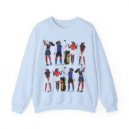 Lady Golf Sweatshirt - Afrocentric Art by The Trini Gee