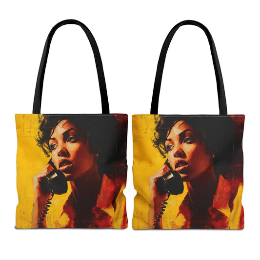 Land Line Vibe Tote - Afrocentric Art by The Trini Gee