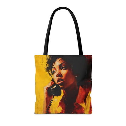 Land Line Vibe Tote - Afrocentric Art by The Trini Gee