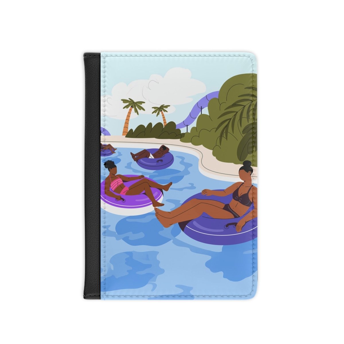 Lazy River Passport Cover - Afrocentric Art by The Trini Gee