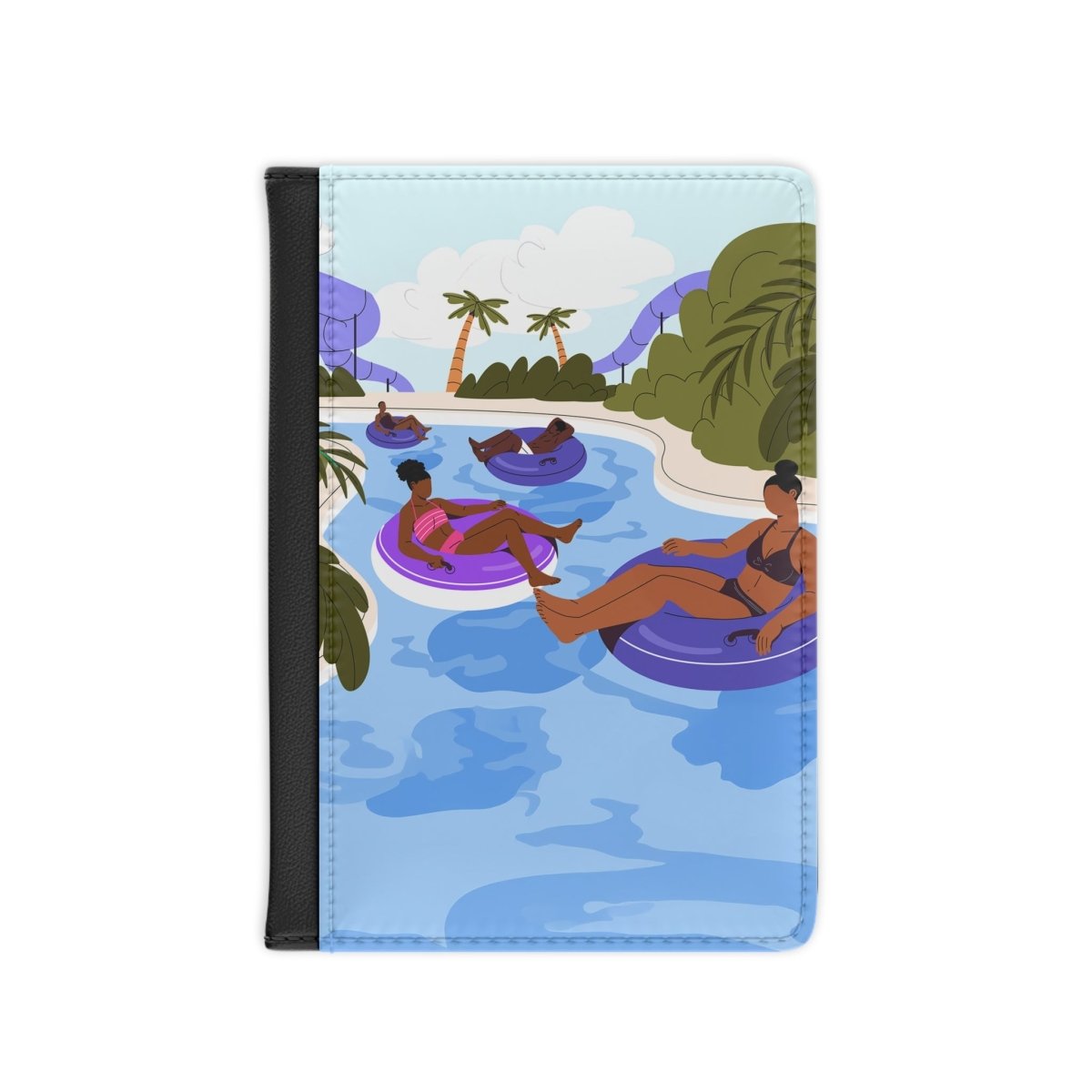 Lazy River Passport Cover - Afrocentric Art by The Trini Gee