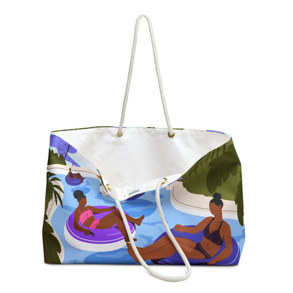 Lazy River Weekender Bag - Afrocentric Art by The Trini Gee