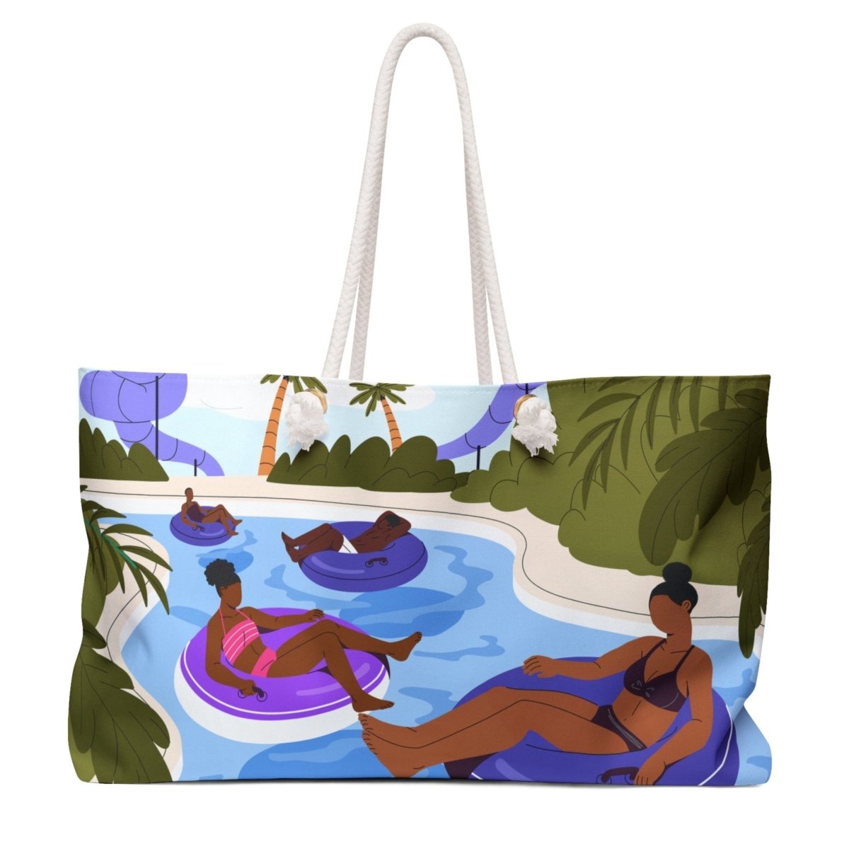 Lazy River Weekender Bag - Afrocentric Art by The Trini Gee