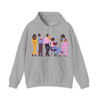 Library Day Hoodie - Afrocentric Art by The Trini Gee