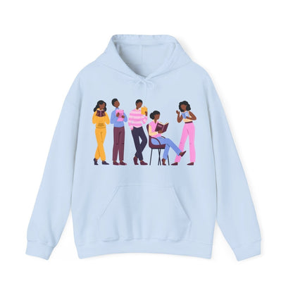 Library Day Hoodie - Afrocentric Art by The Trini Gee