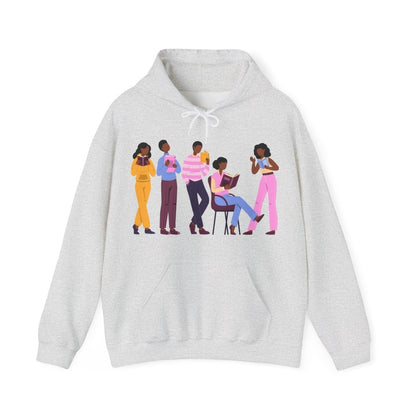 Library Day Hoodie - Afrocentric Art by The Trini Gee