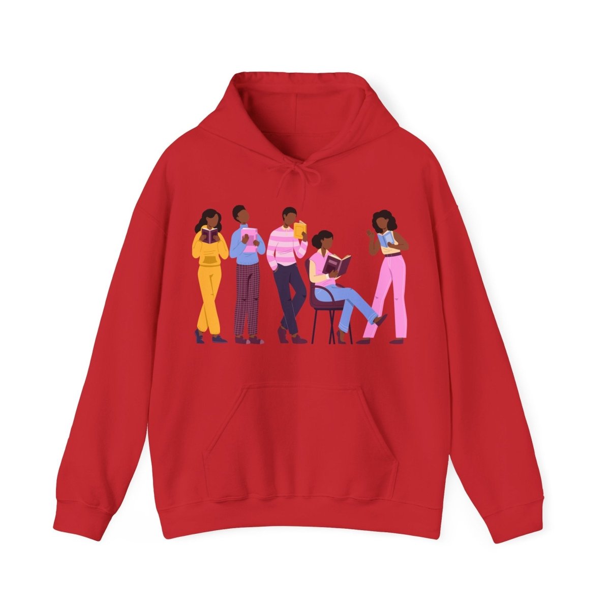 Library Day Hoodie - Afrocentric Art by The Trini Gee