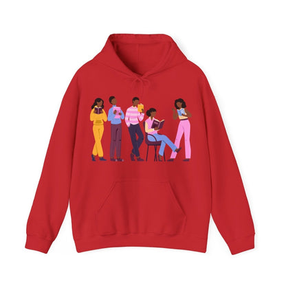 Library Day Hoodie - Afrocentric Art by The Trini Gee