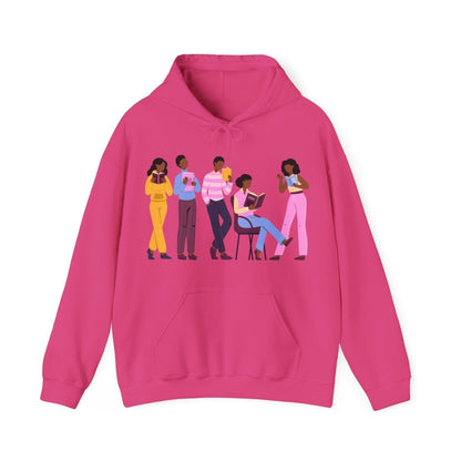 Library Day Hoodie - Afrocentric Art by The Trini Gee