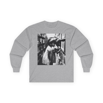 Library Girls Long Sleeve Shirt - Afrocentric Art by The Trini Gee