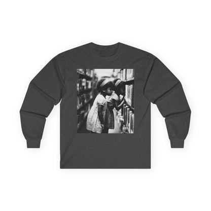 Library Girls Long Sleeve Shirt - Afrocentric Art by The Trini Gee