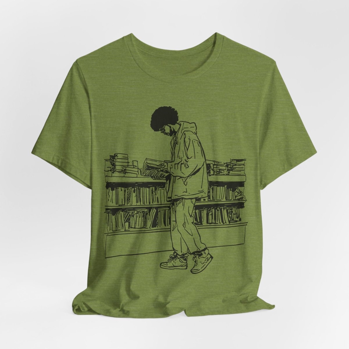 Library Reader T-Shirt - Afrocentric Art by The Trini Gee