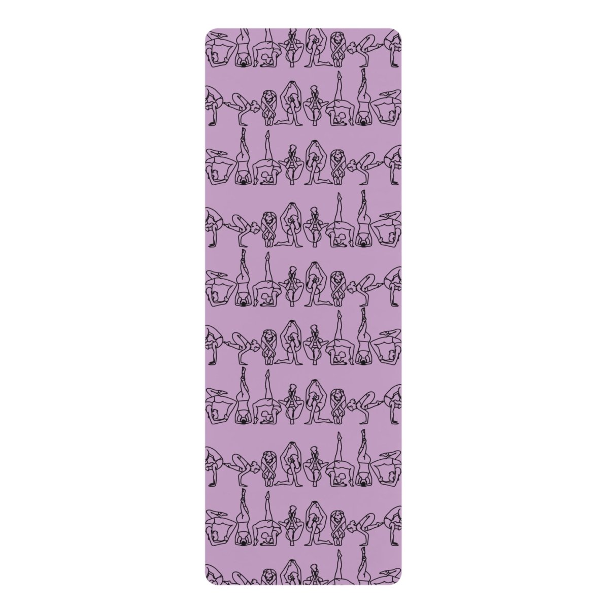 Line Art Yoga Mat - Afrocentric Art by The Trini Gee