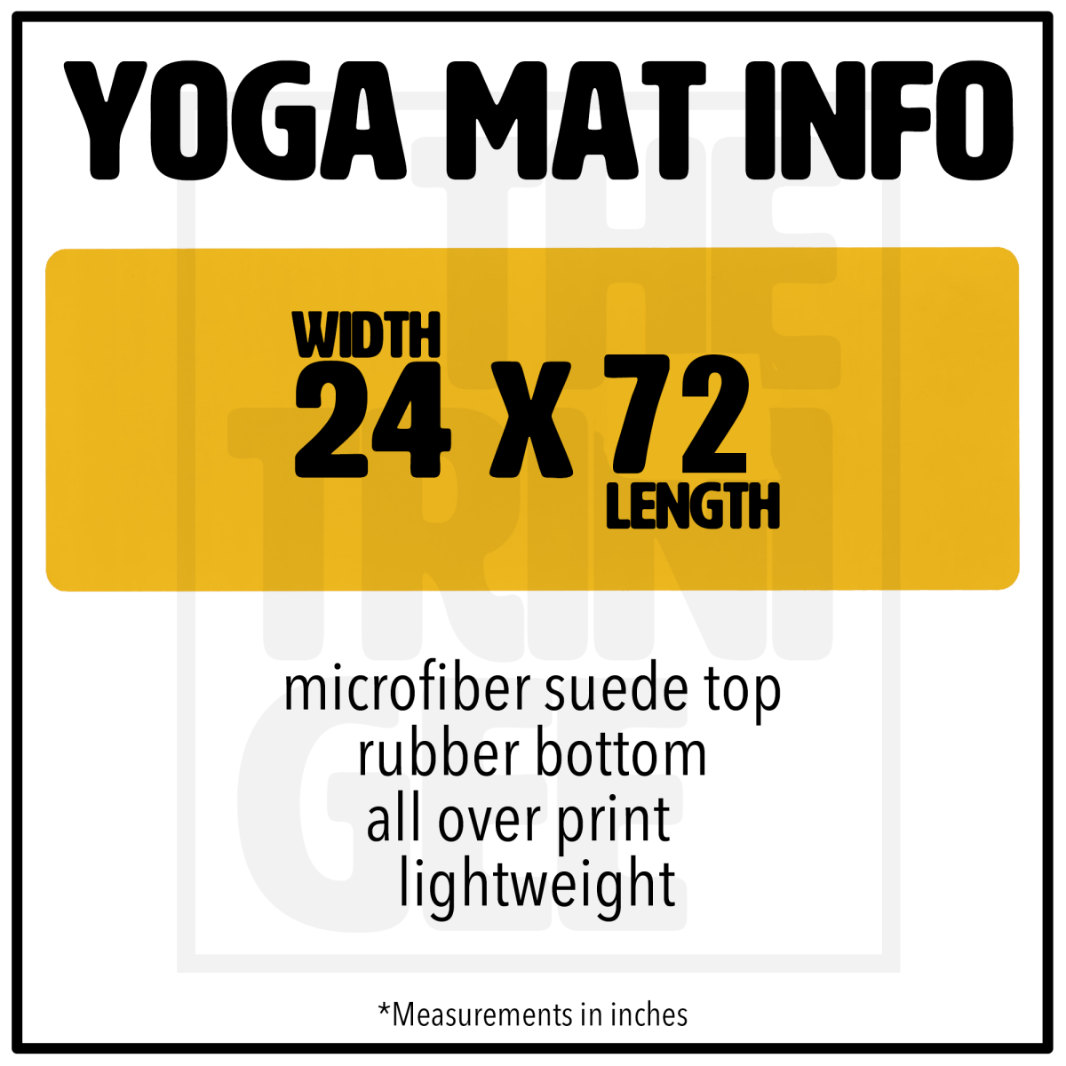 Line Art Yoga Mat - Afrocentric Art by The Trini Gee