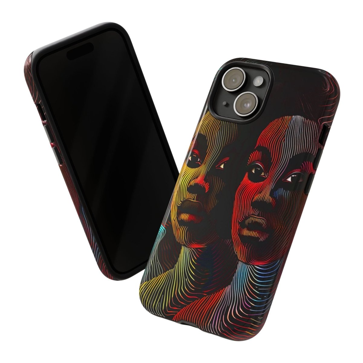 Line Women Phone Case - Afrocentric Art by The Trini Gee