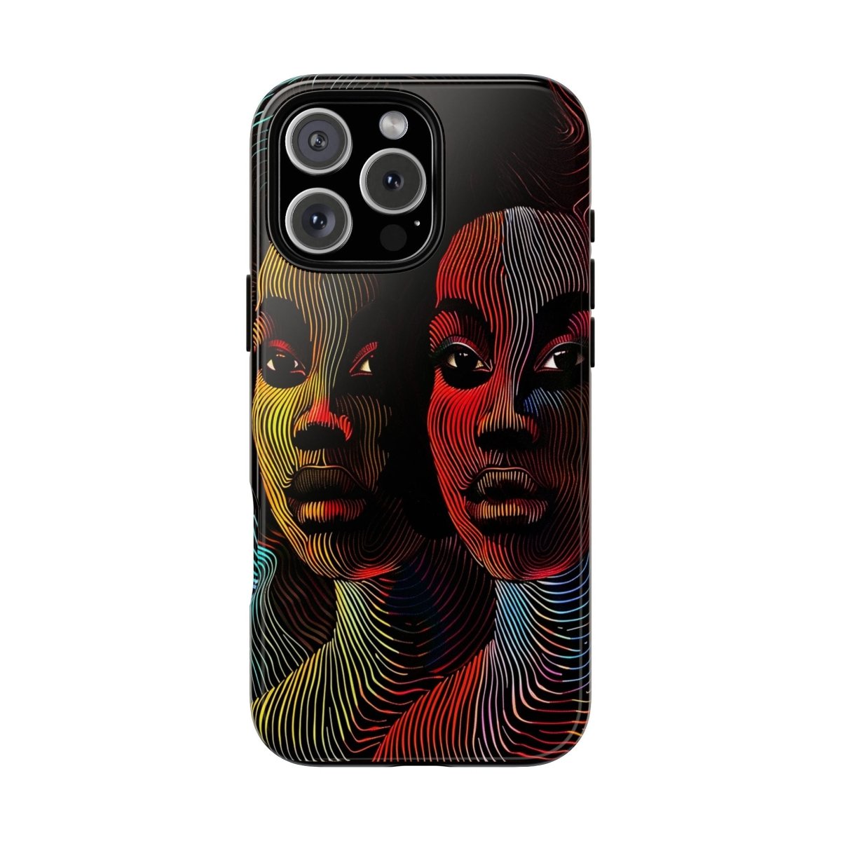 Line Women Phone Case - Afrocentric Art by The Trini Gee