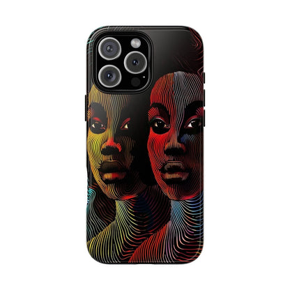 Line Women Phone Case - Afrocentric Art by The Trini Gee