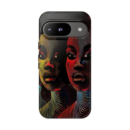 Line Women Phone Case - Afrocentric Art by The Trini Gee