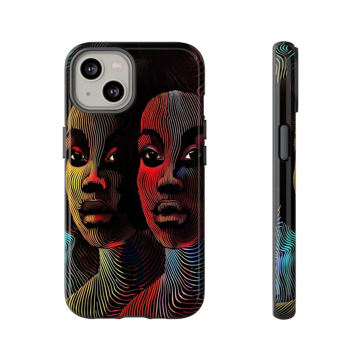 Line Women Phone Case - Afrocentric Art by The Trini Gee