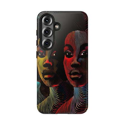 Line Women Phone Case - Afrocentric Art by The Trini Gee