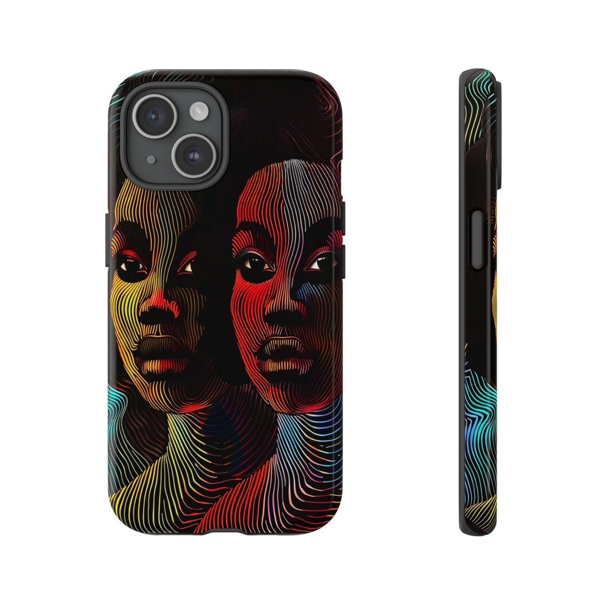 Line Women Phone Case - Afrocentric Art by The Trini Gee
