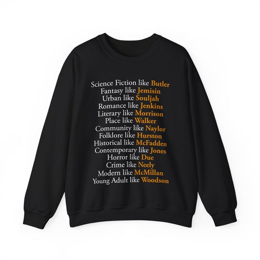 Literary Genres Sweatshirt - Afrocentric Art by The Trini Gee