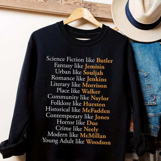 Literary Genres Sweatshirt - Afrocentric Art by The Trini Gee