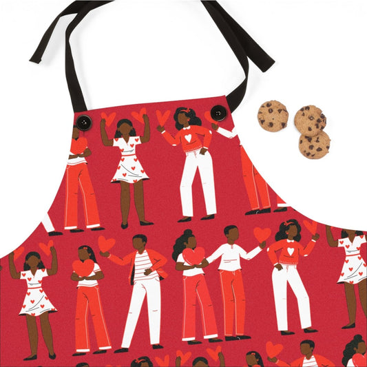 Love Hearts Apron - The Trini Gee