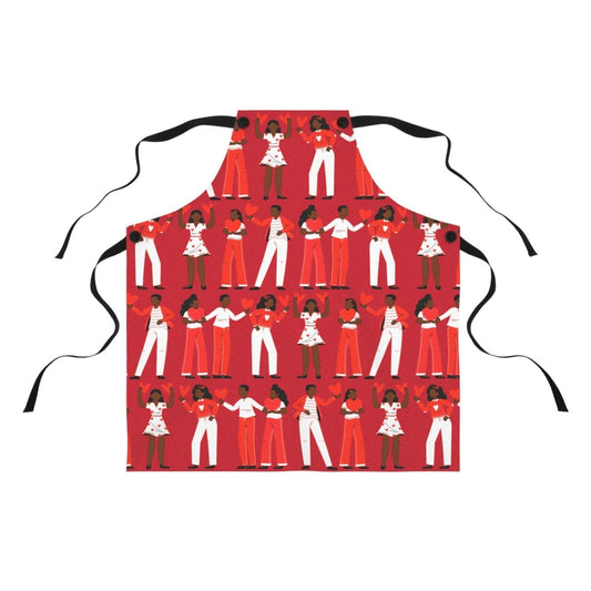 Love Hearts Apron - The Trini Gee