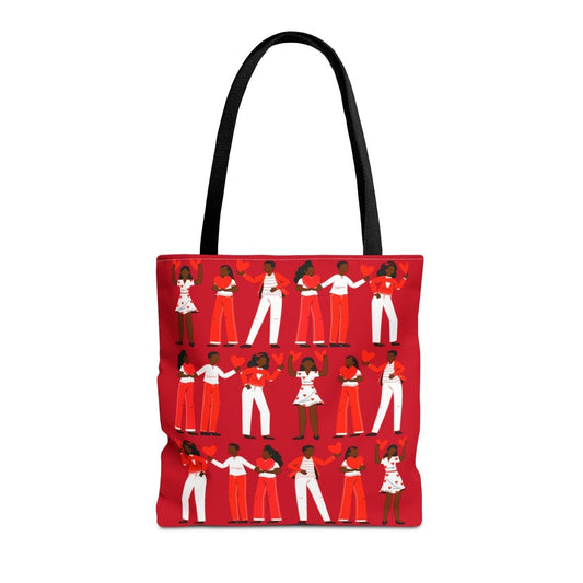 Love Hearts Tote Bag - Afrocentric Art by The Trini Gee