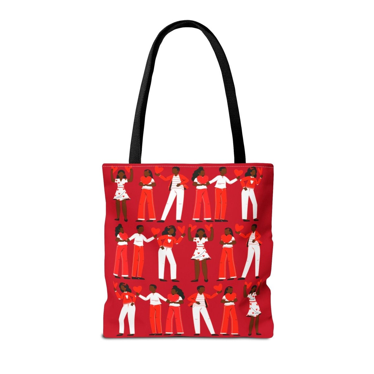Love Hearts Tote Bag - Afrocentric Art by The Trini Gee