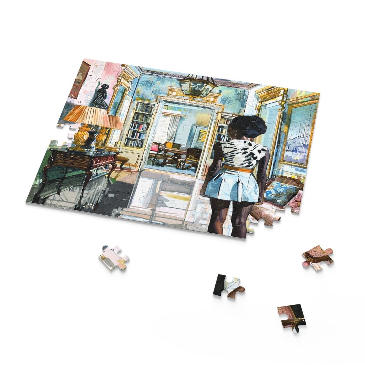 Luxury Explorer Puzzle - Afrocentric Art by The Trini Gee