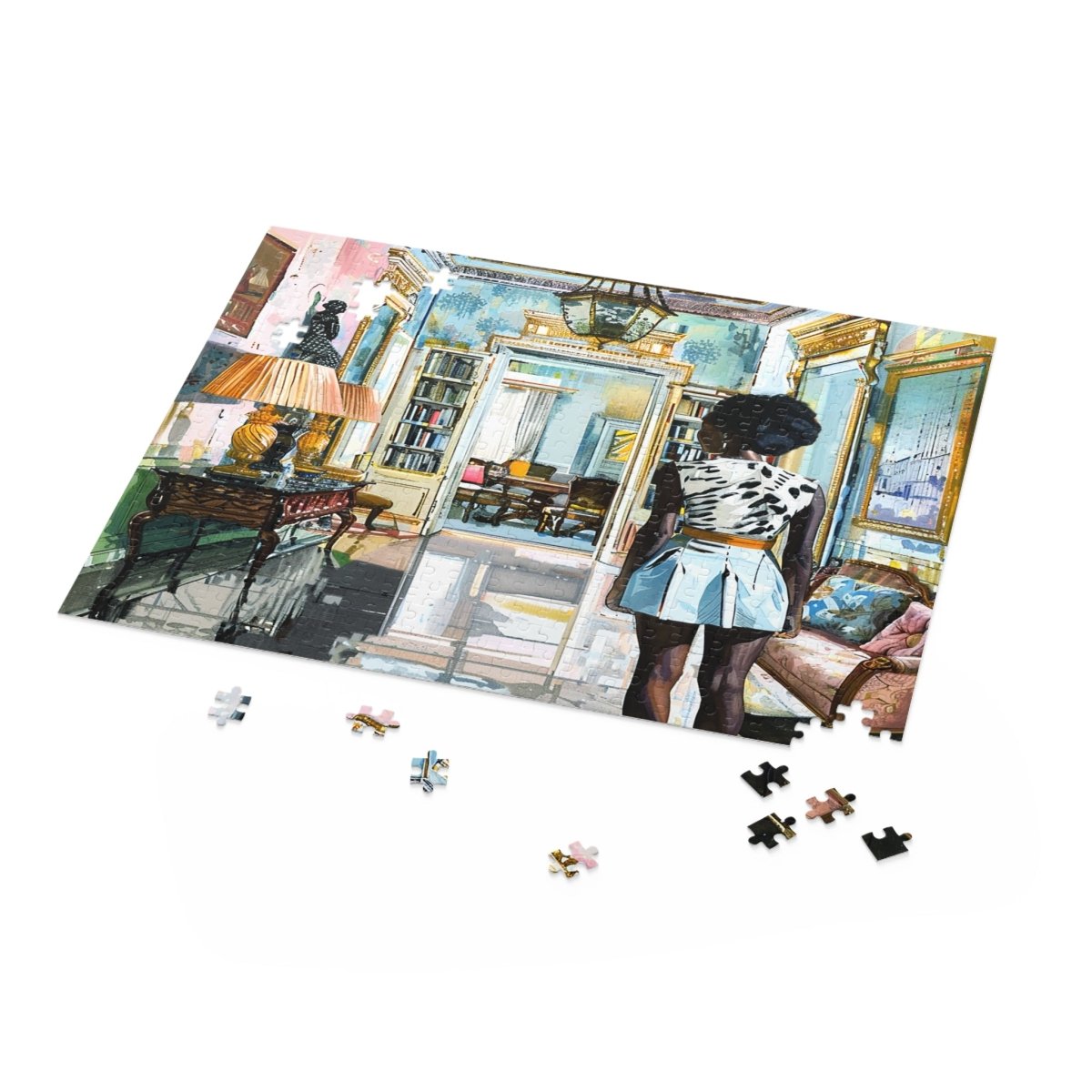 Luxury Explorer Puzzle - Afrocentric Art by The Trini Gee