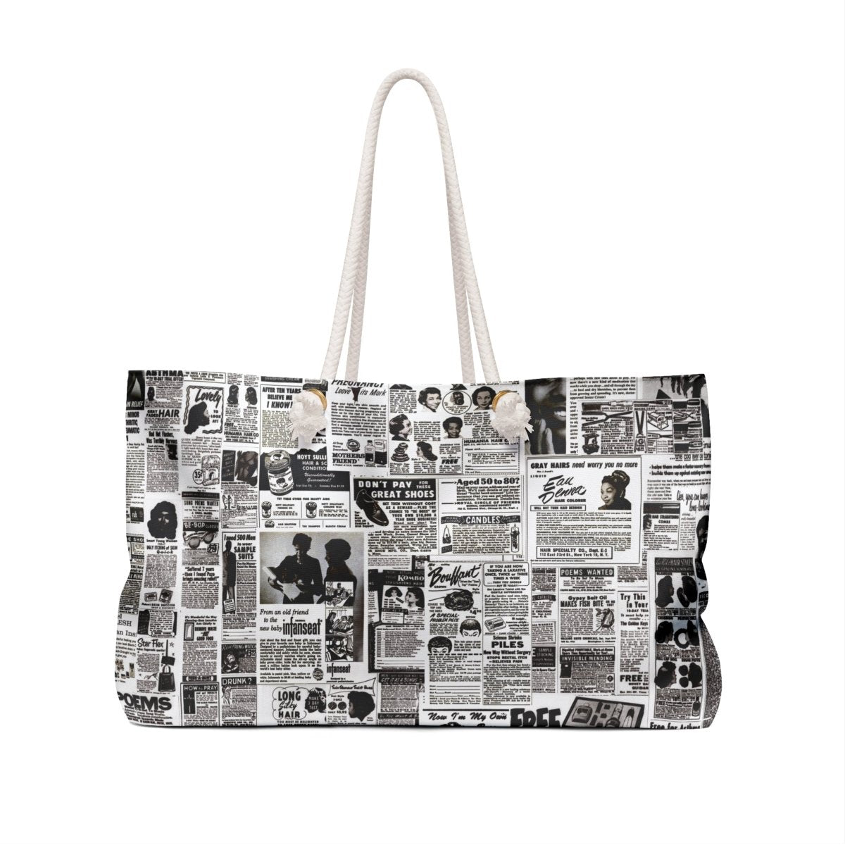 Magazine Ads Weekender Bag - The Trini Gee
