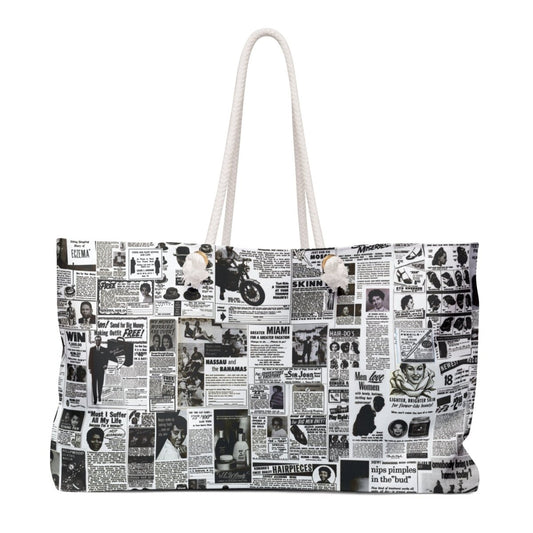 Magazine Ads Weekender Bag - The Trini Gee
