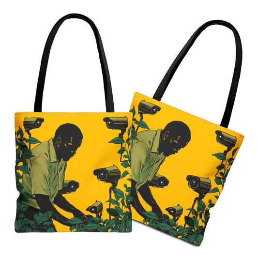 Man in Garden Tote Bag - Afrocentric Art by The Trini Gee