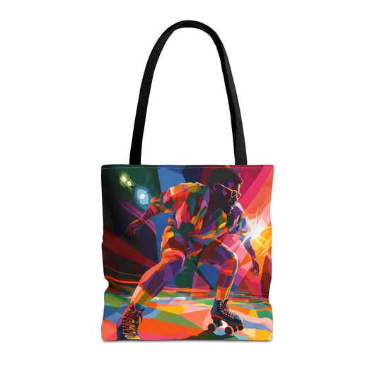 Man on Skates Tote Bag - Afrocentric Art by The Trini Gee