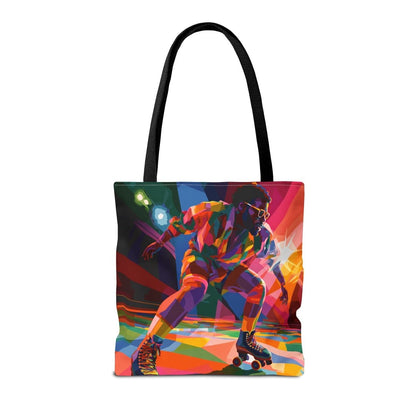 Man on Skates Tote Bag - Afrocentric Art by The Trini Gee