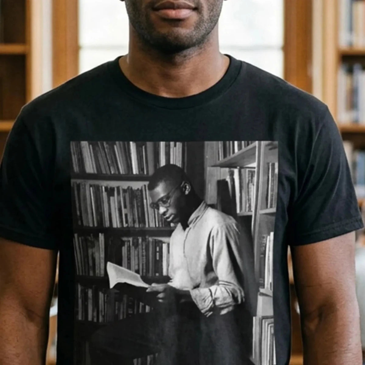 Man Reading Book Shirt - Afrocentric Art by The Trini Gee