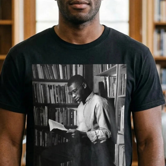 Man Reading Book Shirt - Afrocentric Art by The Trini Gee