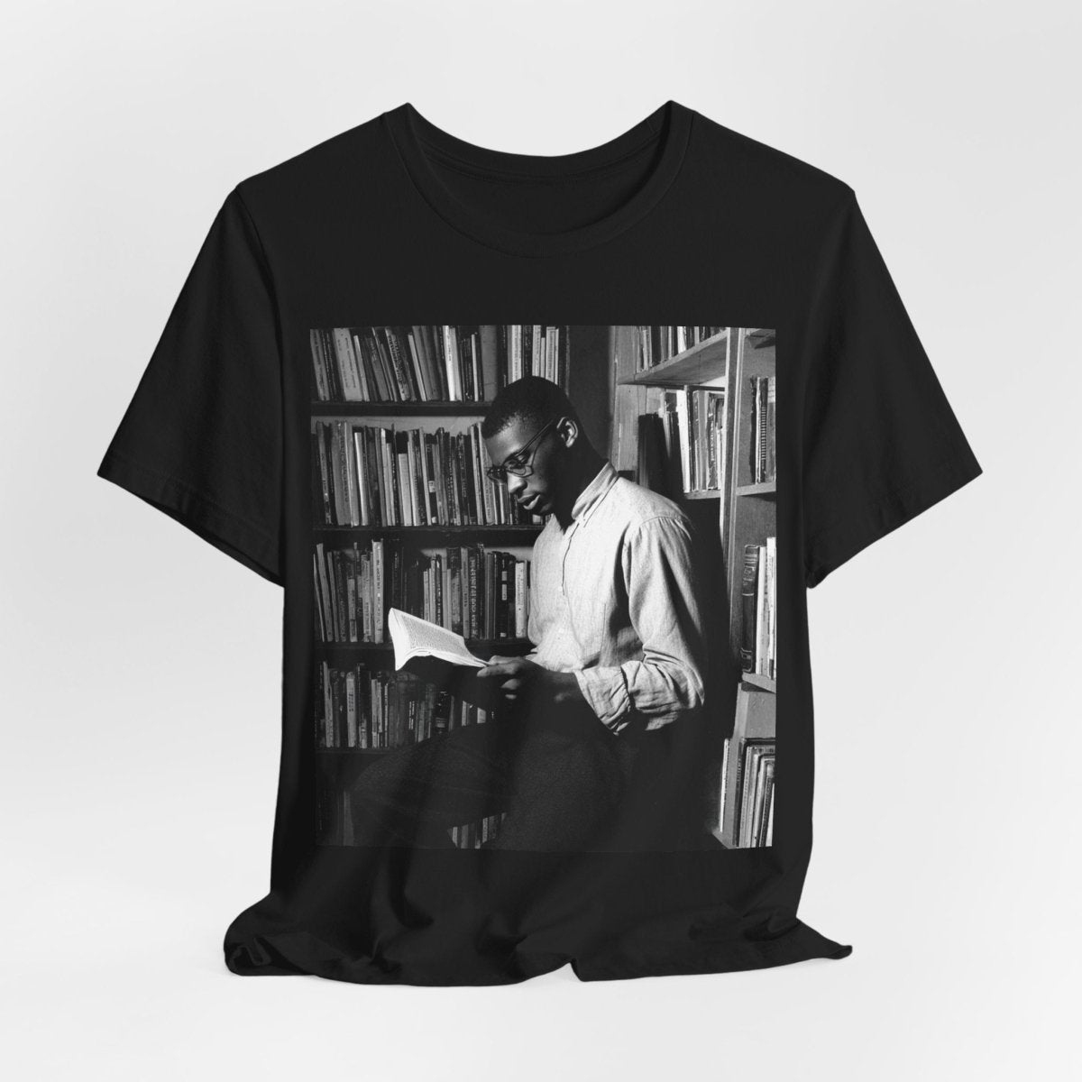 Man Reading Book Shirt - Afrocentric Art by The Trini Gee