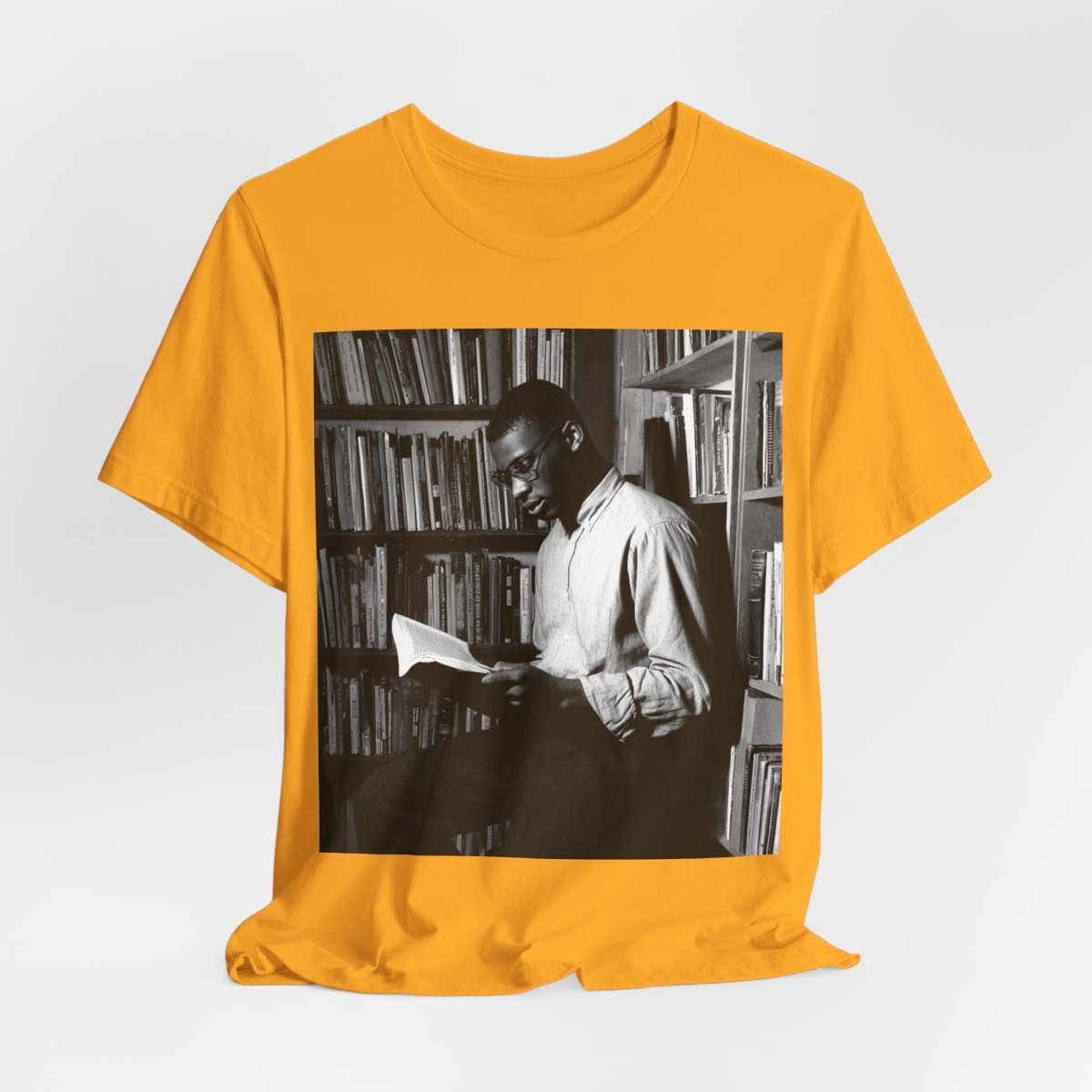 Man Reading Book Shirt - Afrocentric Art by The Trini Gee